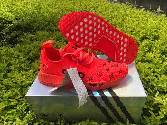 Super Max Supreme x LV x Adidas NMD R1 Red Boost--010